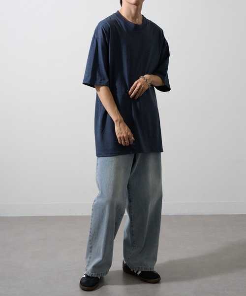 CalCru（カルクルー）の「【CalCru】5.5oz マイクロストライプ Tシャツ ボーダーTシャツ UNTR（Tシャツ/カットソー・メンズ・ブラック/ネイビー/ホワイト・M/L/XL）」の20枚目の写真