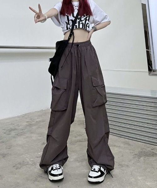 大人気♡♡Lig. リグドット♡低身長♡新品♡ワイドカーゴパンツ♡ブラック♡♡ Reebok】ワイドカーゴパンツ（カーゴパンツ）｜Right-on（ライト