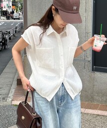fredy emue | 前開きフレンチタックシャツ(シャツ/ブラウス)