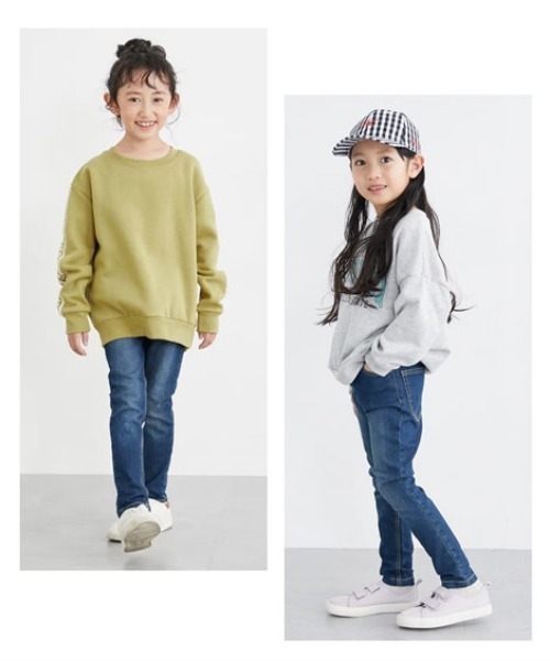 QUNTSTYLE(キュントスタイル)の「ストレッチデニムスキニーパンツ(デニムパンツ・キッズ・ブルー系/ダークネイビー/ブルー・120/130/140/150/160/170/110)」の5枚目の写真