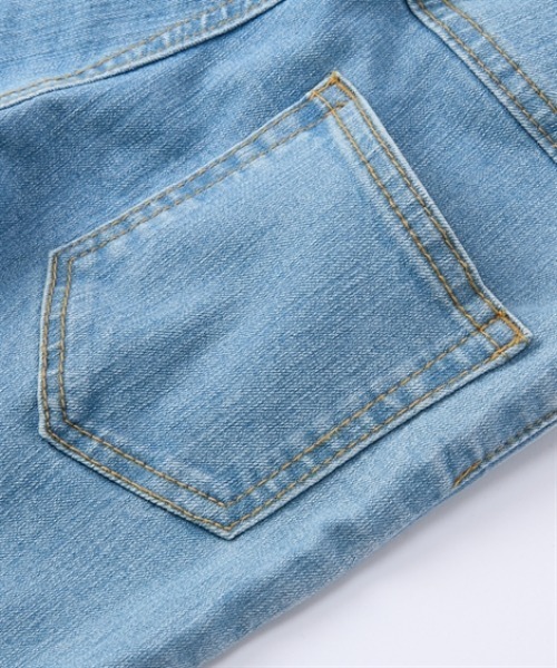 QUNTSTYLE(キュントスタイル)の「ストレッチデニムスキニーパンツ(デニムパンツ・キッズ・ブルー系/ダークネイビー/ブルー・120/130/140/150/160/170/110)」の9枚目の写真