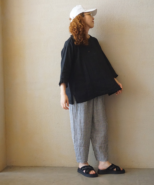 45R タックフリルの半袖ブラウス Mサイズ パンチング ホワイト コットン Spick & Span（スピックアンドスパン）の「≪追加≫コットン