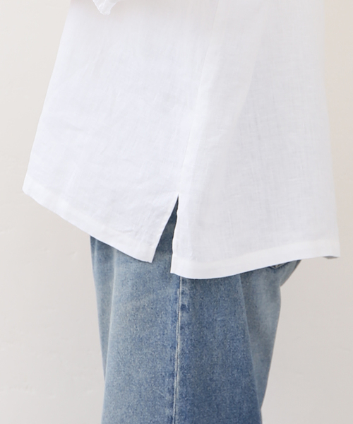 JOURNAL STANDARD LUXE(ジャーナルスタンダード ラックス)の「ソフトリネン タックフリルブラウス(シャツ/ブラウス・レディース・ホワイト/ブラック・FREE)」の18枚目の写真