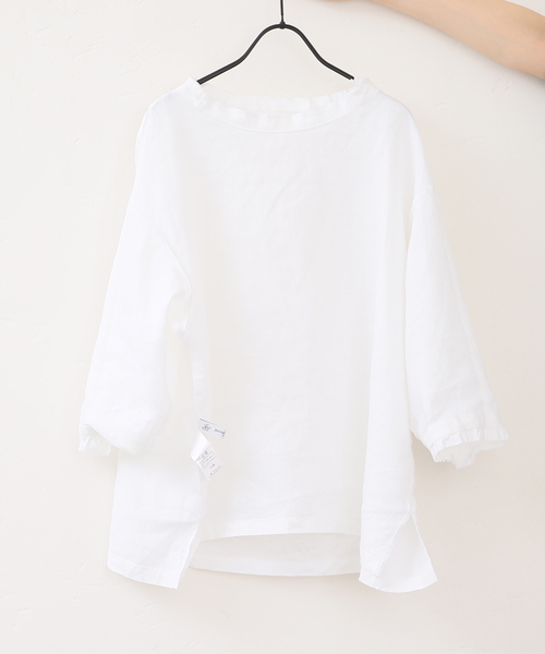 JOURNAL STANDARD LUXE(ジャーナルスタンダード ラックス)の「ソフトリネン タックフリルブラウス(シャツ/ブラウス・レディース・ホワイト/ブラック・FREE)」の19枚目の写真