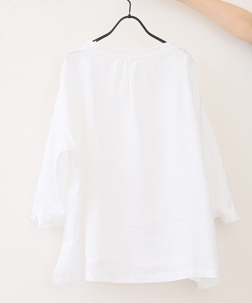 JOURNAL STANDARD LUXE(ジャーナルスタンダード ラックス)の「ソフトリネン タックフリルブラウス(シャツ/ブラウス・レディース・ホワイト/ブラック・FREE)」の20枚目の写真