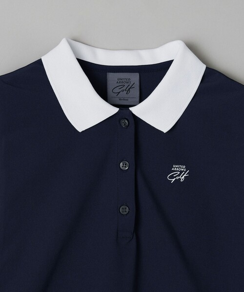 UNITED ARROWS GOLF ノースリーブ ポロシャツ　総柄 UNITED ARROWS GOLF ノースリーブ ポロシャツ 総柄 - メルカリ