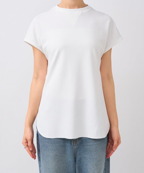 RIVE DROITE（リヴドロワ）の「【しわになりにくい】カットジョーゼットフレンチプルオーバー（Tシャツ/カットソー・レディース・グレイッシュベージュ/チャコールグレー/オフホワイト・FREE）」の11枚目の写真