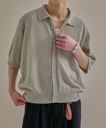 epnok（エプノック）の「カールヤーンルーズ半袖サマーニットシャツ（ニット/セーター）」