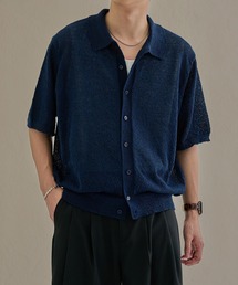 epnok（エプノック）の「カールヤーンルーズ半袖サマーニットシャツ（ニット/セーター）」