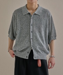 epnok（エプノック）の「カールヤーンルーズ半袖サマーニットシャツ（ニット/セーター）」