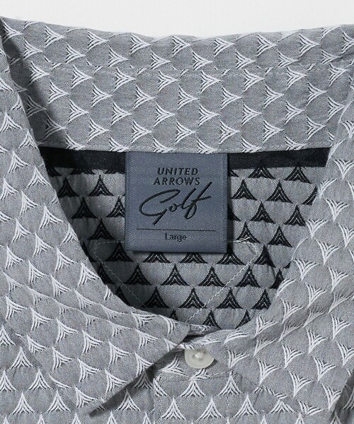 ●新品未使用UNITED ARROWS GOLF ポロ XS セール】メンズ プレイド ジャガード ポロシャツ（ポロシャツ