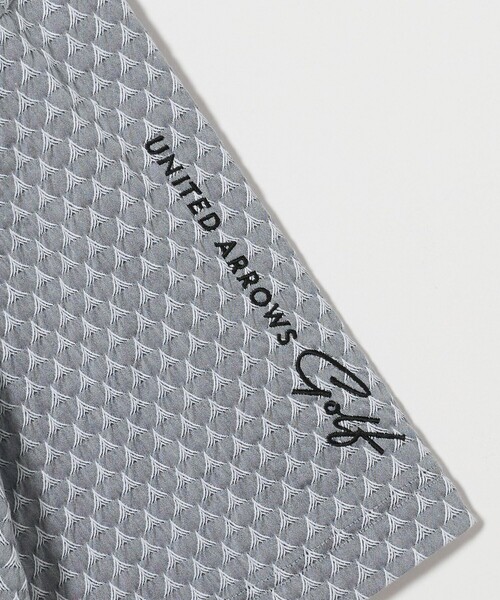 UNITED ARROWS GOLF ノースリーブ ポロシャツ　総柄 UNITED ARROWS GOLF ノースリーブ ポロシャツ 総柄 レディースウェア