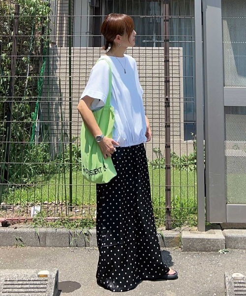 CORNERS by KR（コーナーズバイケーアール）の「【CORNERS by KR】ダブルウエストドットパンツ（スラックス・レディース・ブラック/アイボリー・FREE）」の14枚目の写真