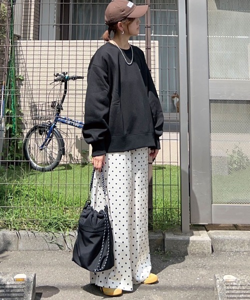 CORNERS by KR（コーナーズバイケーアール）の「【CORNERS by KR】ダブルウエストドットパンツ（スラックス・レディース・ブラック/アイボリー・FREE）」の18枚目の写真