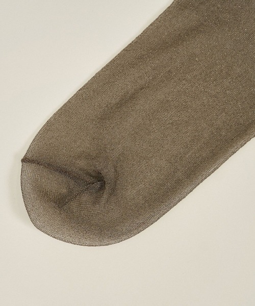 SALON adam et rope'（サロン アダム エ ロペ）の「シアーラメソックス（ソックス/靴下・レディース・ベージュ/その他1・FREE）」の6枚目の写真