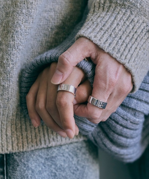 GRAiL(accessories)（グレイル（アクセサリー））の「Cross logo ring【BLACK logo】（リング・メンズ・シルバー・ONE SIZE）」の6枚目の写真