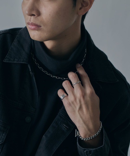 GRAiL(accessories)（グレイル（アクセサリー））の「Cross logo ring【BLACK logo】（リング・メンズ・シルバー・ONE SIZE）」の10枚目の写真