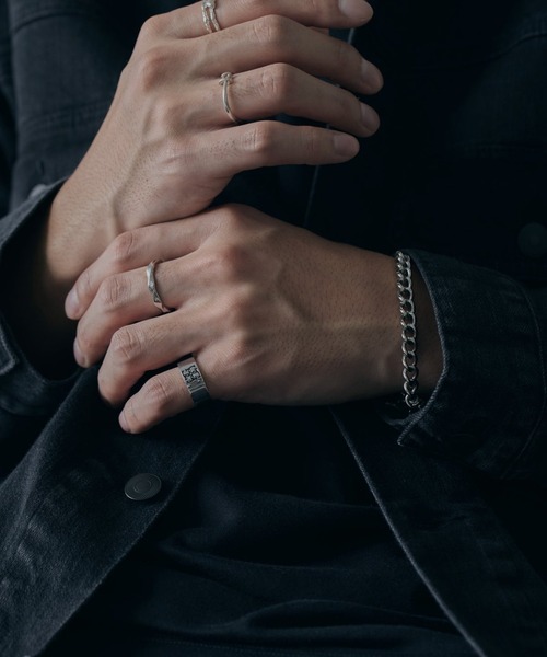 GRAiL(accessories)（グレイル（アクセサリー））の「Cross logo ring【BLACK logo】（リング・メンズ・シルバー・ONE SIZE）」の14枚目の写真