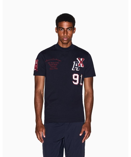 セール】【A|X アルマーニ エクスチェンジ】パッチデザイン 半袖クルー