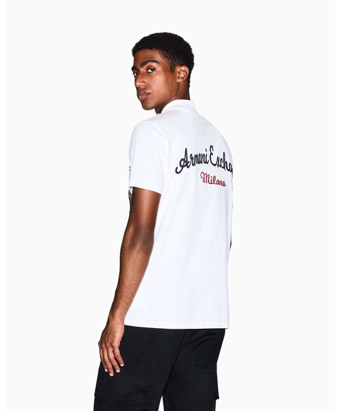 ARMANI EXCHANGE(アルマーニエクスチェンジ)の「【A|X アルマーニ エクスチェンジ】パッチデザイン 半袖クルーネックTシャツ/REGULAR(Tシャツ/カットソー・メンズ・ダークネイビー/オフホワイト・SMALL/XX-LARGE/X-SMALL/X-LARGE/MEDIUM/LARGE)」の10枚目の写真