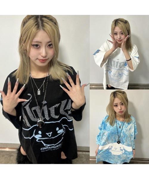 THICC(チック)の「THICC×シナモンコラボTシャツ(Tシャツ/カットソー・メンズ・ブラック/ホワイト/ブルー系その他・FREE)」の11枚目の写真