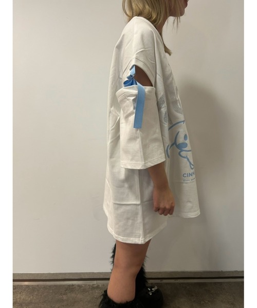 THICC(チック)の「THICC×シナモンコラボTシャツ(Tシャツ/カットソー・メンズ・ブラック/ホワイト/ブルー系その他・FREE)」の6枚目の写真