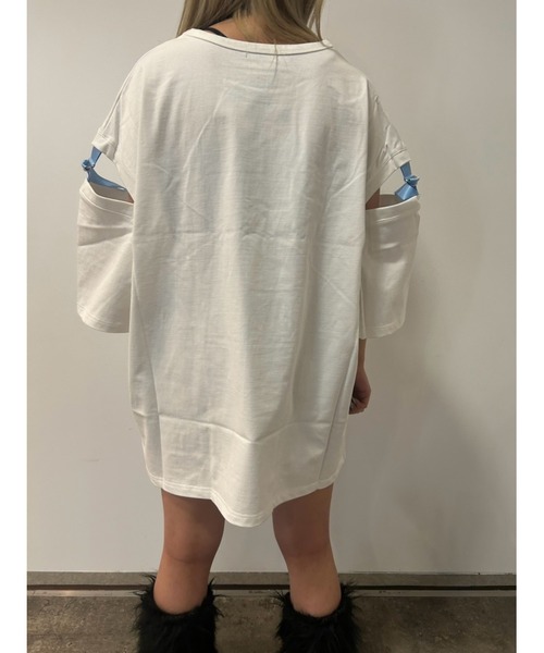 THICC(チック)の「THICC×シナモンコラボTシャツ(Tシャツ/カットソー・メンズ・ブラック/ホワイト/ブルー系その他・FREE)」の4枚目の写真