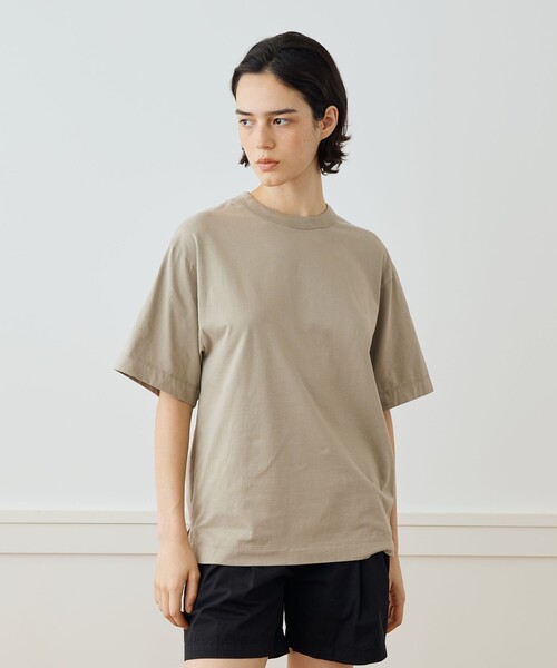 JAMES PERSE(ジェームスパース)の「ヘビーリュクスジャージー オーバーサイズTシャツ WLOJ3208(Tシャツ/カットソー・レディース・ブラック/ベージュ/ホワイト・0/1)」の10枚目の写真