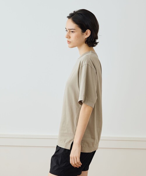 JAMES PERSE(ジェームスパース)の「ヘビーリュクスジャージー オーバーサイズTシャツ WLOJ3208(Tシャツ/カットソー・レディース・ブラック/ベージュ/ホワイト・0/1)」の11枚目の写真