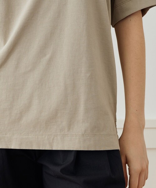 JAMES PERSE(ジェームスパース)の「ヘビーリュクスジャージー オーバーサイズTシャツ WLOJ3208(Tシャツ/カットソー・レディース・ブラック/ベージュ/ホワイト・0/1)」の5枚目の写真