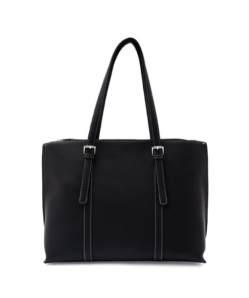 VitaFelice（ヴィータフェリーチェ）の「ベルトハンドルトートバッグ ステッチ A4 通勤トート（トートバッグ・レディース・ベージュ系/ブラック×ホワイト/ブラック・FREE）」の22枚目の写真