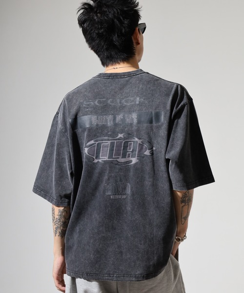 RE730(アールイーセブンサーティー)の「硫化染めマルチロゴTシャツ(Tシャツ/カットソー・メンズ・カーキ/ブラック・M/L)」の13枚目の写真
