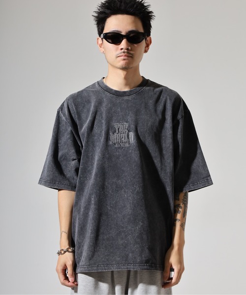 RE730(アールイーセブンサーティー)の「硫化染めマルチロゴTシャツ(Tシャツ/カットソー・メンズ・カーキ/ブラック・M/L)」の10枚目の写真