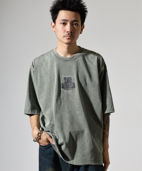 RE730(アールイーセブンサーティー)の「硫化染めマルチロゴTシャツ(Tシャツ/カットソー・メンズ・カーキ/ブラック・M/L)」の22枚目の写真