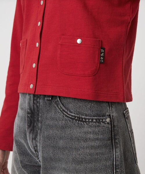 To b. by agnes b.コラボ＞ドットボタン カーディガン（カーディガン