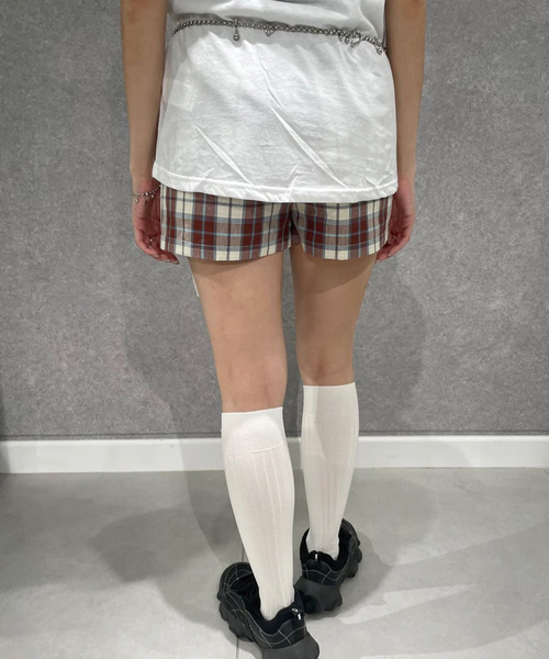 Oriens JOURNAL STANDARD（オリエンス ジャーナルスタンダード）の「シャツクロスショートパンツ（その他パンツ・レディース・レッド/ネイビー・FREE）」の6枚目の写真
