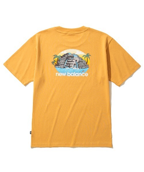 NEW BALANCE(ニューバランス)の「New Balance QTM RESORT T-SHIRT(ニューバランス QTM リゾート Tシャツ)(Tシャツ/カットソー・メンズ・ブルー/ホワイト/オレンジ/グレー/グリーン・SMALL/MEDIUM/LARGE/X-LARGE/XX-LARGE)」の5枚目の写真