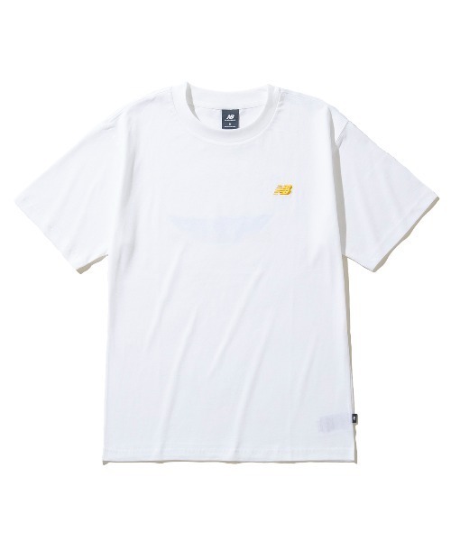 NEW BALANCE(ニューバランス)の「New Balance QTM RESORT T-SHIRT(ニューバランス QTM リゾート Tシャツ)(Tシャツ/カットソー・メンズ・ブルー/ホワイト/オレンジ/グレー/グリーン・SMALL/MEDIUM/LARGE/X-LARGE/XX-LARGE)」の6枚目の写真