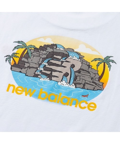 NEW BALANCE(ニューバランス)の「New Balance QTM RESORT T-SHIRT(ニューバランス QTM リゾート Tシャツ)(Tシャツ/カットソー・メンズ・ブルー/ホワイト/オレンジ/グレー/グリーン・SMALL/MEDIUM/LARGE/X-LARGE/XX-LARGE)」の11枚目の写真