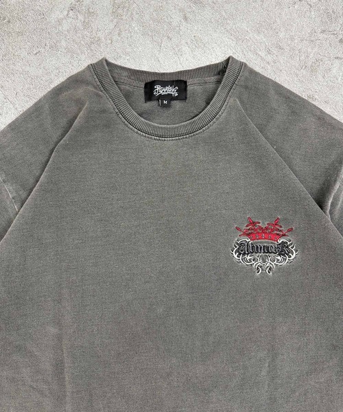 ATMARK（アットマーク）の「《2サイズ展開　/　UNISEX　》ATMARK トライバル クラウンロゴ Tee Tシャツ　セットアップ可能（Tシャツ/カットソー・レディース・ホワイト/チャコールグレー・MEDIUM/LARGE）」の22枚目の写真