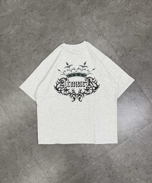 ATMARK（アットマーク）の「《2サイズ展開　/　UNISEX　》ATMARK トライバル クラウンロゴ Tee Tシャツ　セットアップ可能（Tシャツ/カットソー・レディース・ホワイト/チャコールグレー・MEDIUM/LARGE）」の19枚目の写真