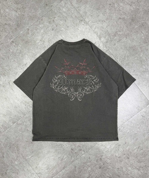 ATMARK（アットマーク）の「《2サイズ展開　/　UNISEX　》ATMARK トライバル クラウンロゴ Tee Tシャツ　セットアップ可能（Tシャツ/カットソー・レディース・ホワイト/チャコールグレー・MEDIUM/LARGE）」の20枚目の写真