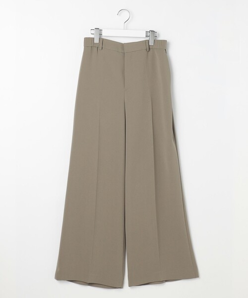 自由区(ジユウク)の「トリアセダブルクロスワイドストレート パンツ(その他パンツ・レディース・ブラック系/ブラウン系/ネイビー系/ベージュ・30/34/32)」の8枚目の写真