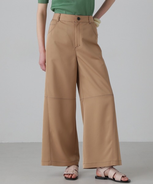 ADORE(アドーア)の「ドライストレッチツイルパンツ(その他パンツ・レディース・ブラック/ベージュ系その他・38/36)」の1枚目の写真