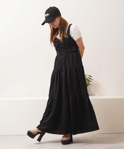 1111clothing(ワンフォークロージング)の「ティアード ワンピース / Tiered dress(ワンピース・レディース・ミント/ピンク/ブルー/グレー/ブラック・M)」の9枚目の写真