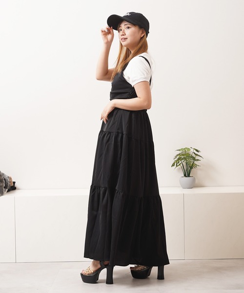 1111clothing(ワンフォークロージング)の「ティアード ワンピース / Tiered dress(ワンピース・レディース・ミント/ピンク/ブルー/グレー/ブラック・M)」の13枚目の写真