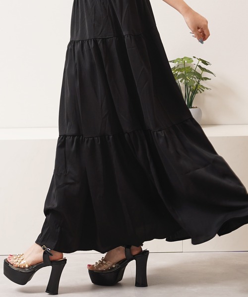 1111clothing(ワンフォークロージング)の「ティアード ワンピース / Tiered dress(ワンピース・レディース・ミント/ピンク/ブルー/グレー/ブラック・M)」の14枚目の写真