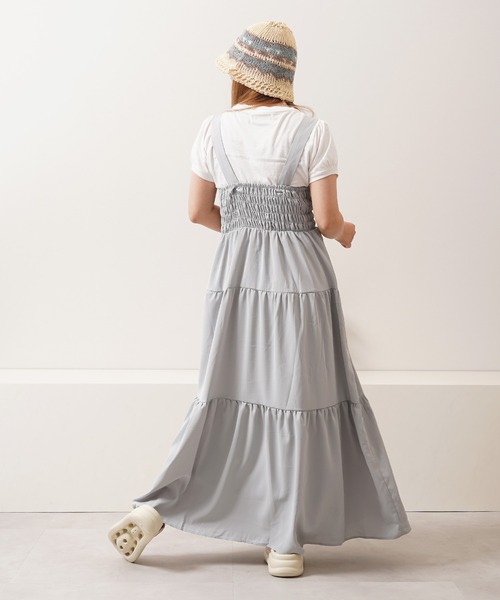 1111clothing(ワンフォークロージング)の「ティアード ワンピース / Tiered dress(ワンピース・レディース・ミント/ピンク/ブルー/グレー/ブラック・M)」の21枚目の写真