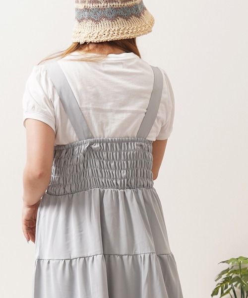 1111clothing(ワンフォークロージング)の「ティアード ワンピース / Tiered dress(ワンピース・レディース・ミント/ピンク/ブルー/グレー/ブラック・M)」の22枚目の写真