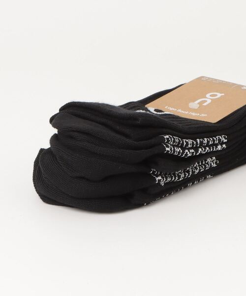 On(オン)の「On/オン Logo Sock High 3P(ソックス/靴下・メンズ・ホワイト/ブラック・M/S)」の3枚目の写真